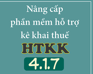 Nâng cấp ứng dụng hỗ trợ kê khai (HTKK) phiên bản 4.1.7